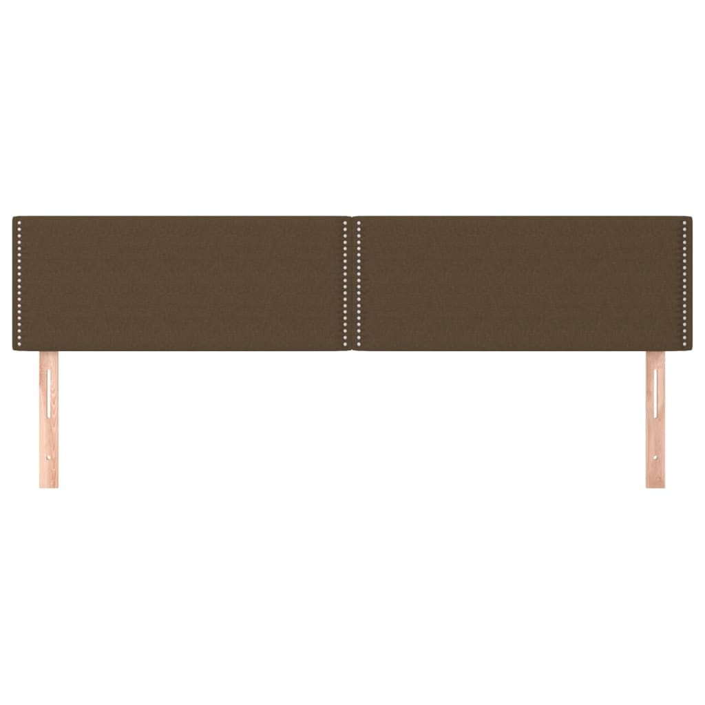 Kopfteile Dunkelbraun 180x5x78/88 cm Stoff