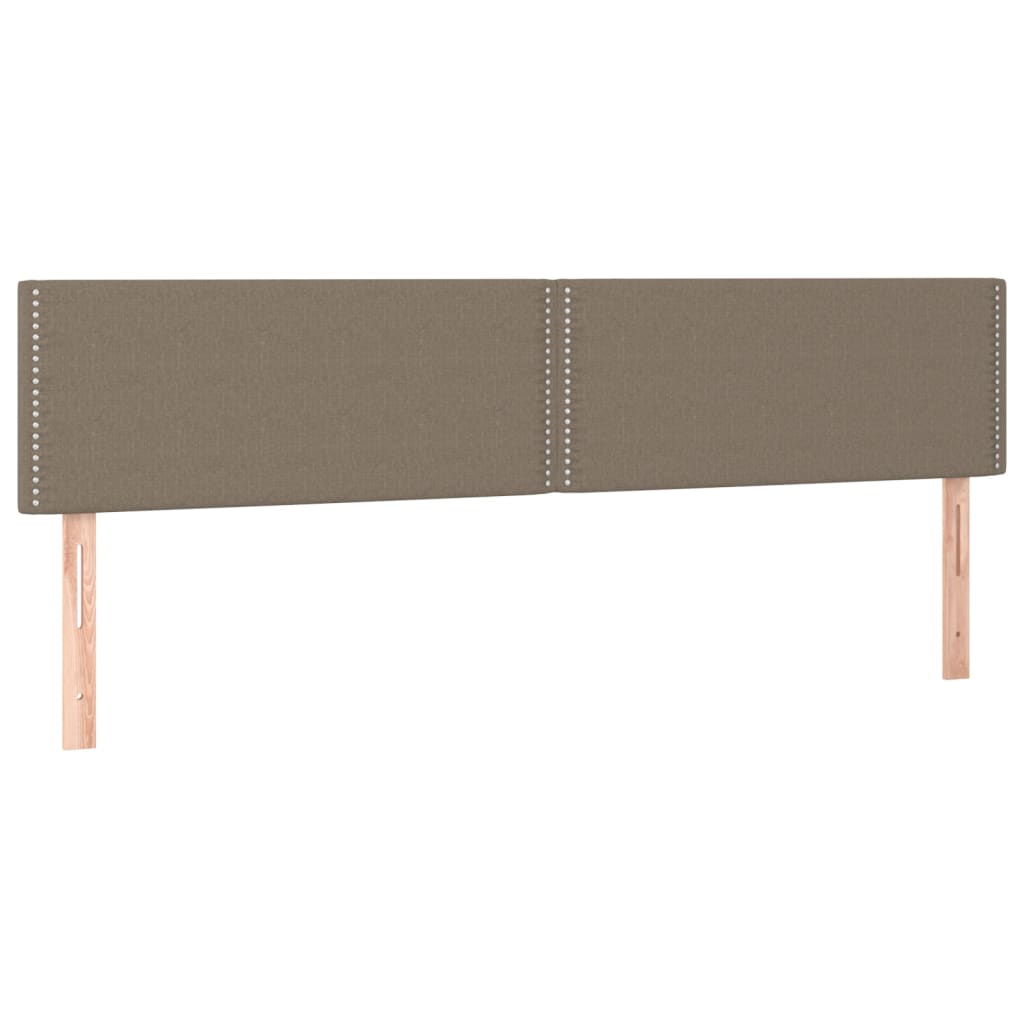 Kopfteile Taupe 180x5x78/88 cm Stoff