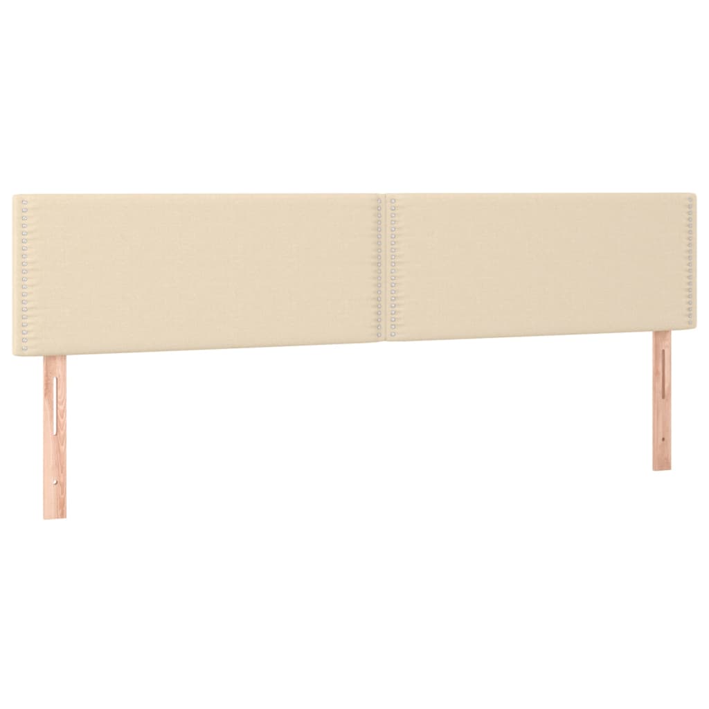 Kopfteile Creme 180x5x78/88 cm Stoff