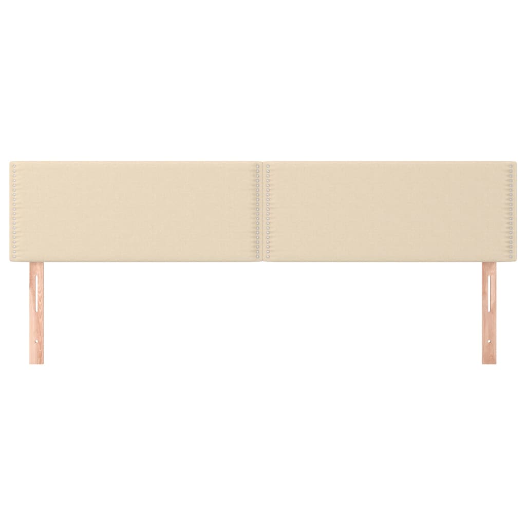 Kopfteile Creme 180x5x78/88 cm Stoff