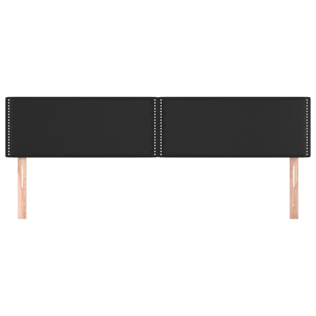 Kopfteile Schwarz 180x5x78/88 cm Kunstleder