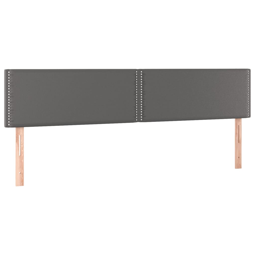 Kopfteile Grau 180x5x78/88 cm Kunstleder