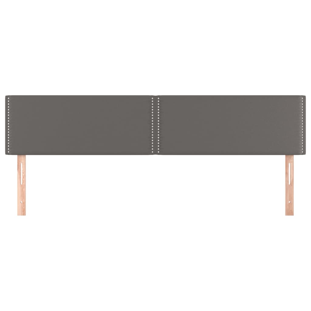 Kopfteile Grau 180x5x78/88 cm Kunstleder