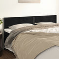 Kopfteile Schwarz 180x5x78/88 cm Samt