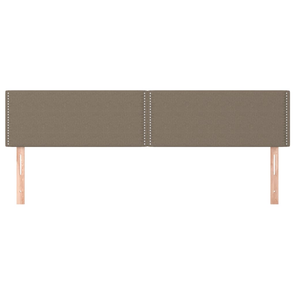 Kopfteile Taupe 200x5x78/88 cm Stoff