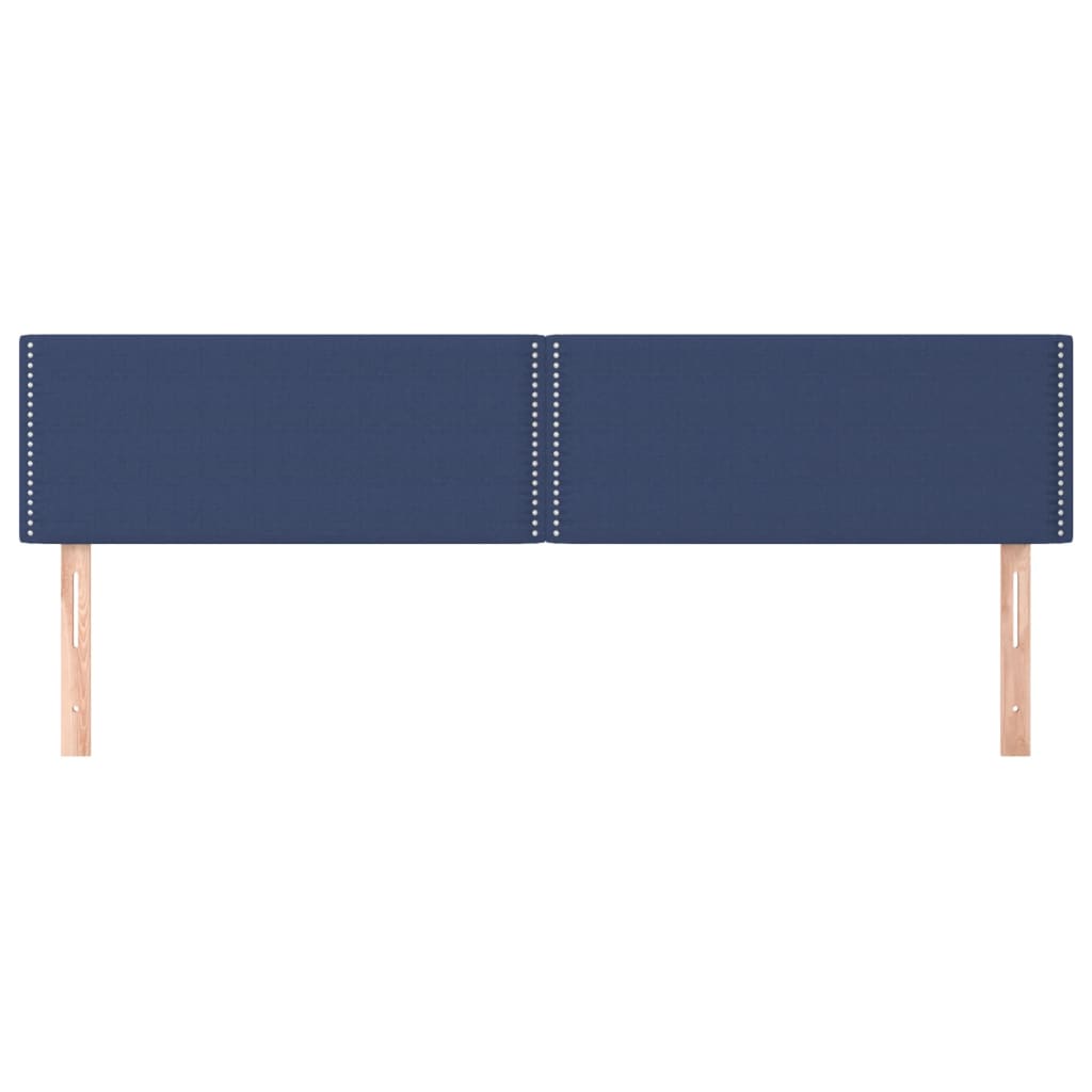 Kopfteile Blau 200x5x78/88 cm Stoff