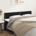 Kopfteile Schwarz 200x5x78/88 cm Kunstleder