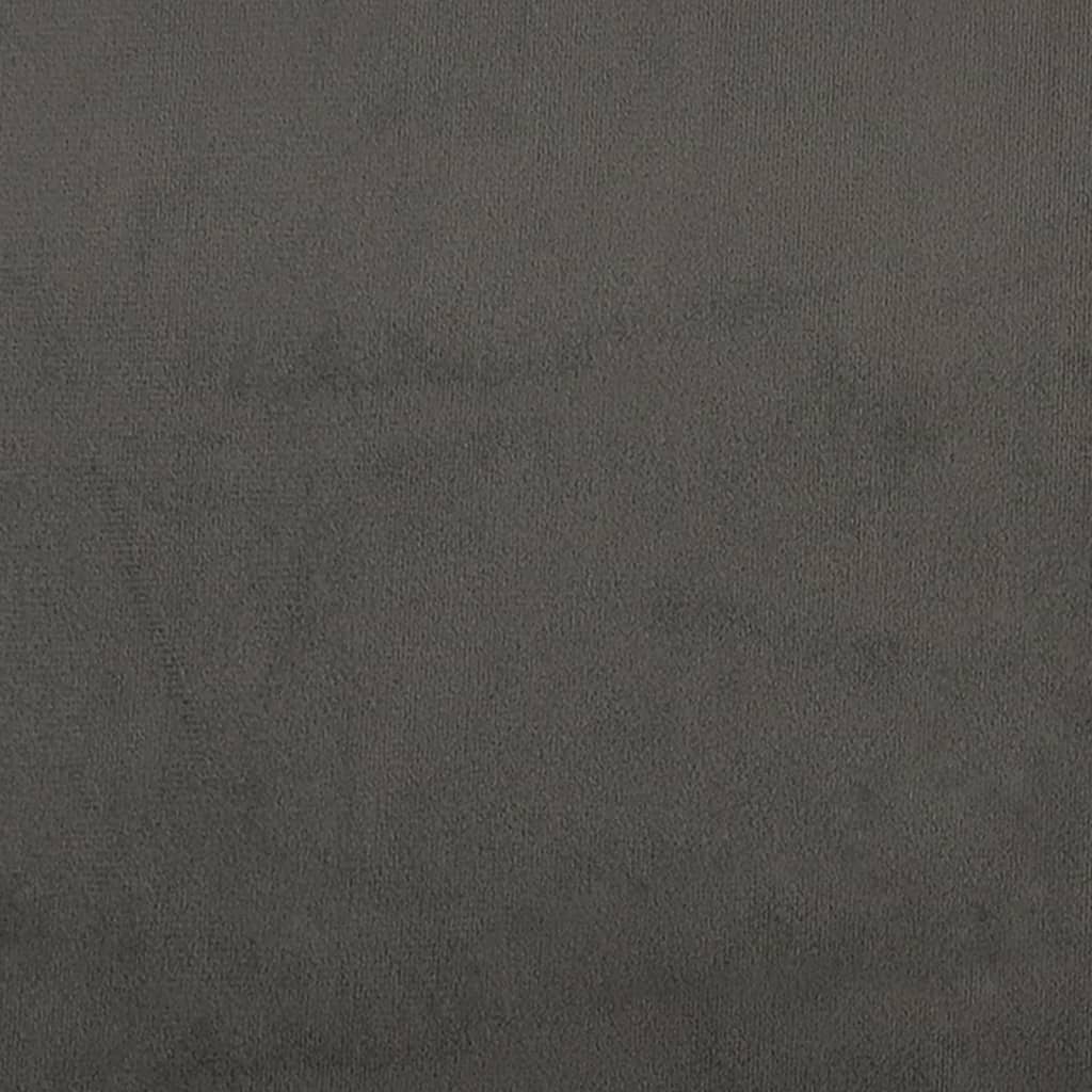 Kopfteile Dunkelgrau 200x5x78/88 cm Samt