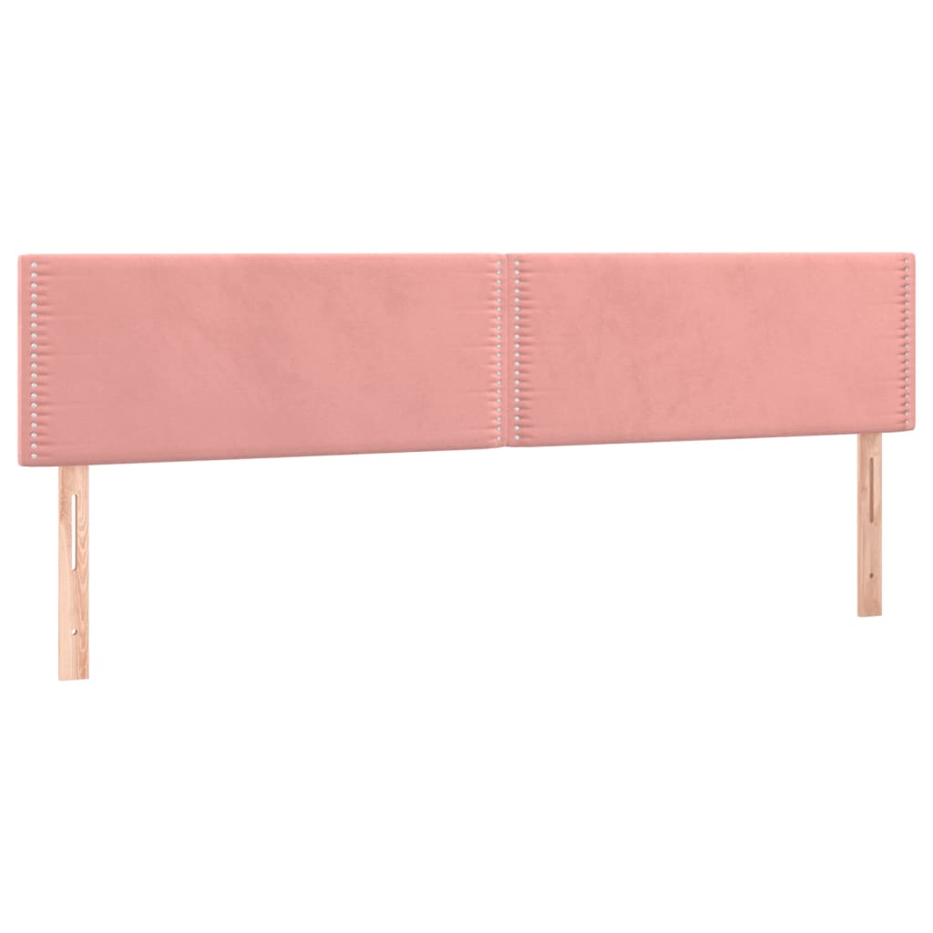 Kopfteile Rosa 200x5x78/88 cm Samt