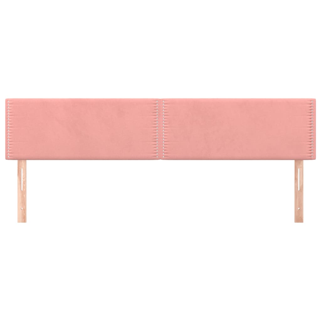 Kopfteile Rosa 200x5x78/88 cm Samt