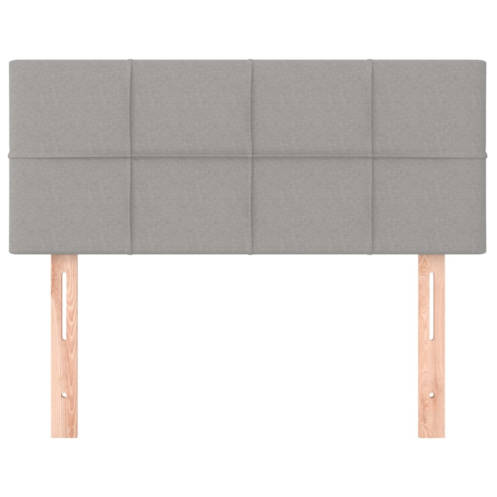 Kopfteil Hellgrau 90x5x78/88 cm Stoff