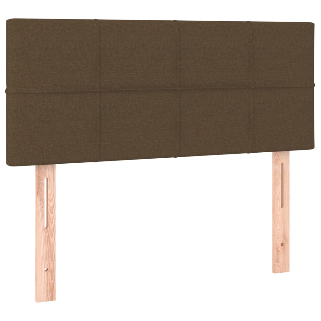 Kopfteil Dunkelbraun 90x5x78/88 cm Stoff