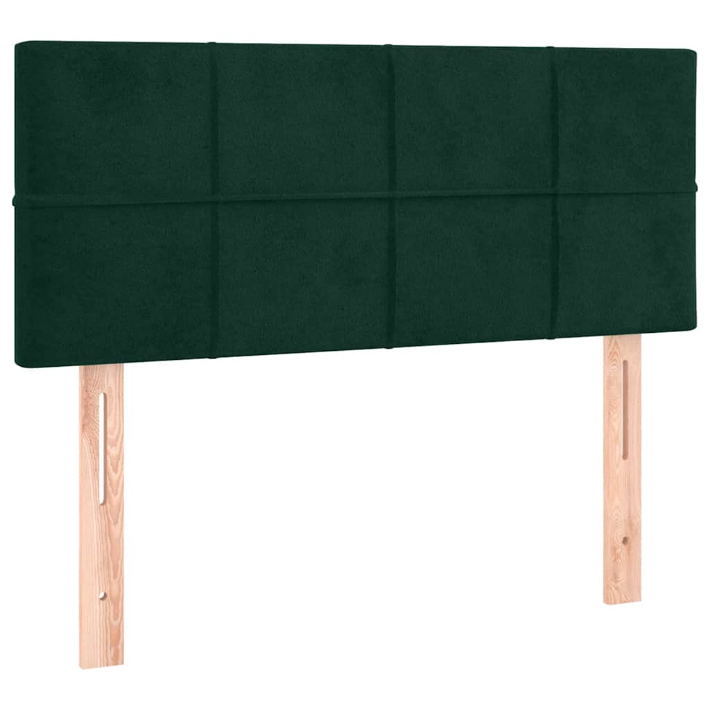 Kopfteil Dunkelgrün 90x5x78/88 cm Samt