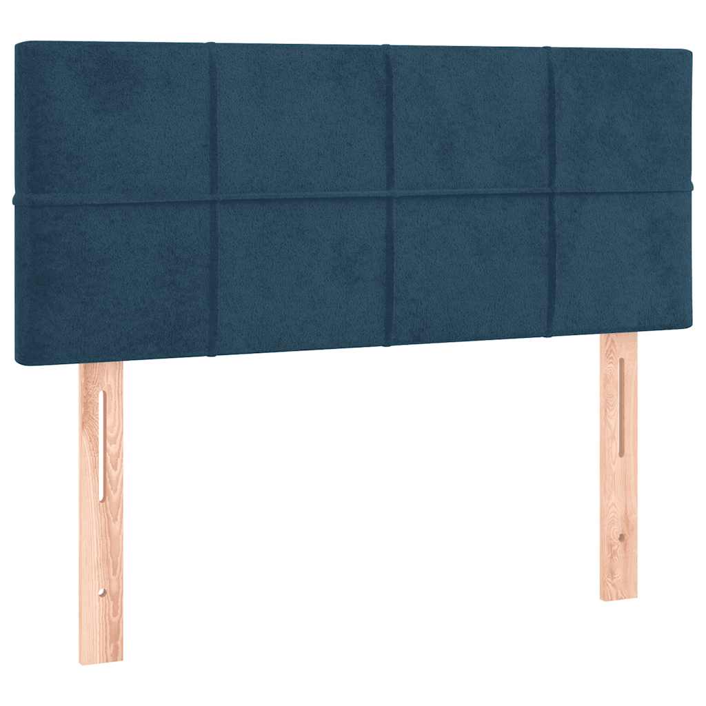 Kopfteil Dunkelblau 100x5x78/88 cm Samt