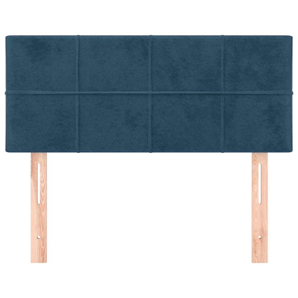 Kopfteil Dunkelblau 100x5x78/88 cm Samt