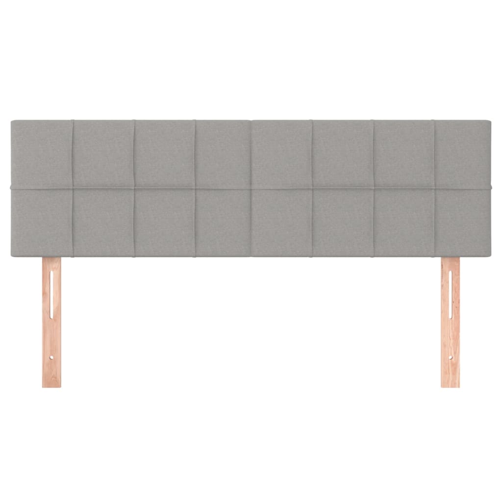 Kopfteile Hellgrau 144x5x78/88 cm Stoff