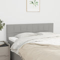 Kopfteile Hellgrau 144x5x78/88 cm Stoff