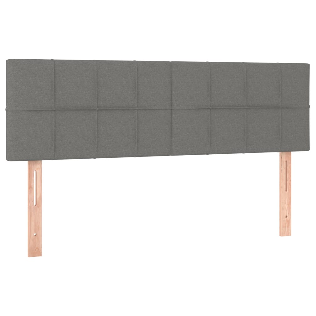 Kopfteile Dunkelgrau 144x5x78/88 cm Stoff