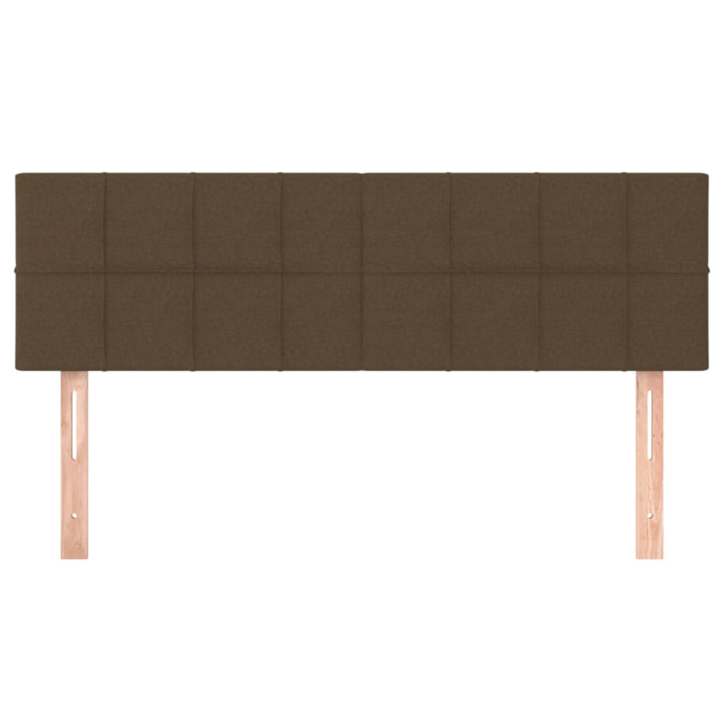 Kopfteile Dunkelbraun 144x5x78/88 cm Stoff