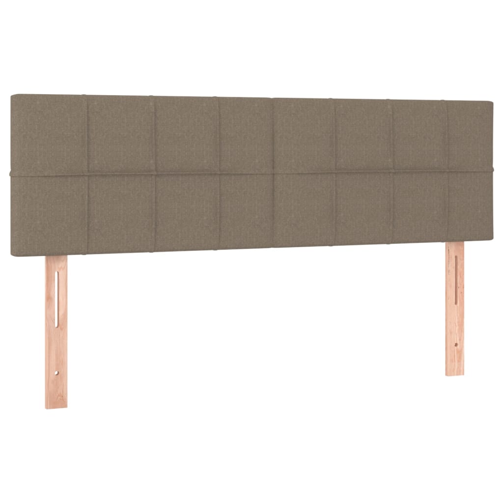 Kopfteile Taupe 144x5x78/88 cm Stoff