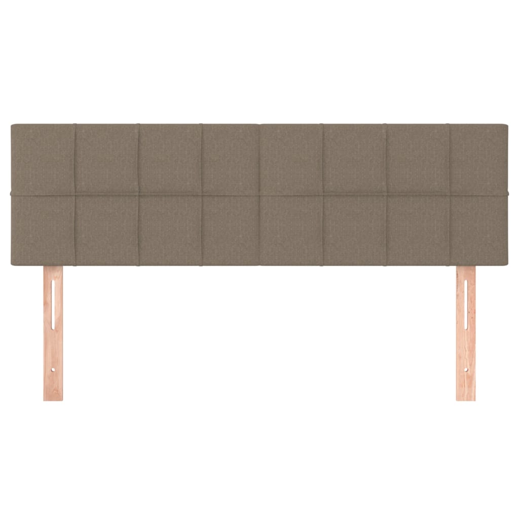 Kopfteile Taupe 144x5x78/88 cm Stoff
