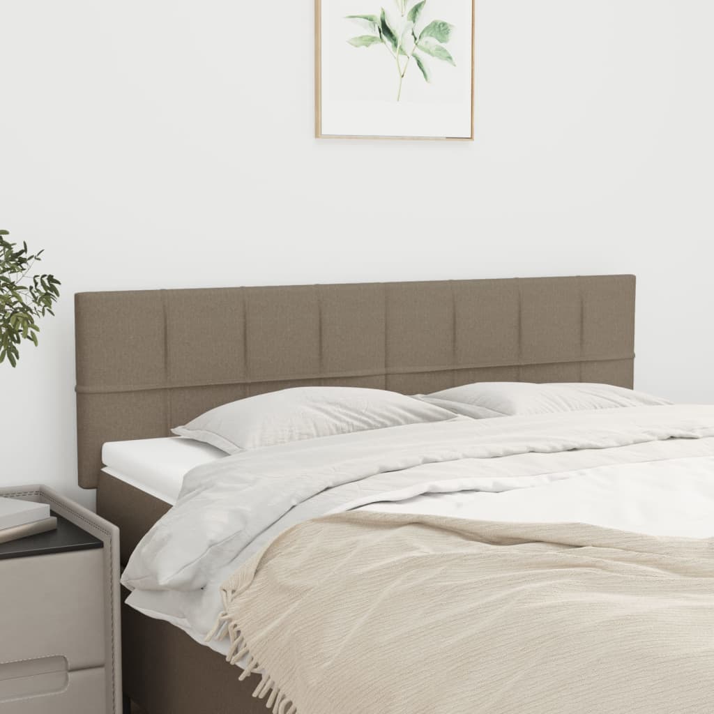Kopfteile Taupe 144x5x78/88 cm Stoff