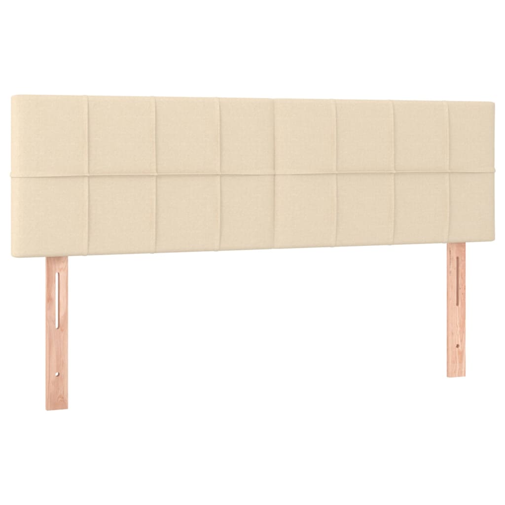 Kopfteile Creme 144x5x78/88 cm Stoff