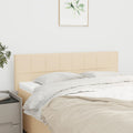 Kopfteile Creme 144x5x78/88 cm Stoff