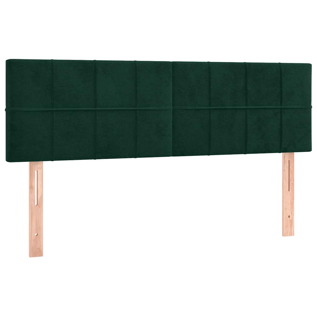 Kopfteile Dunkelgrün 144x5x78/88 cm Samt