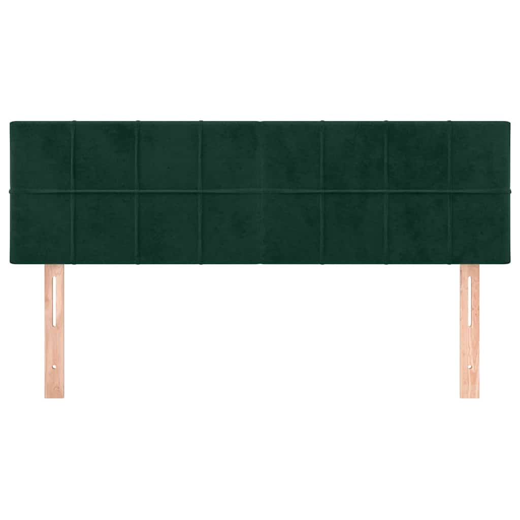 Kopfteile Dunkelgrün 144x5x78/88 cm Samt