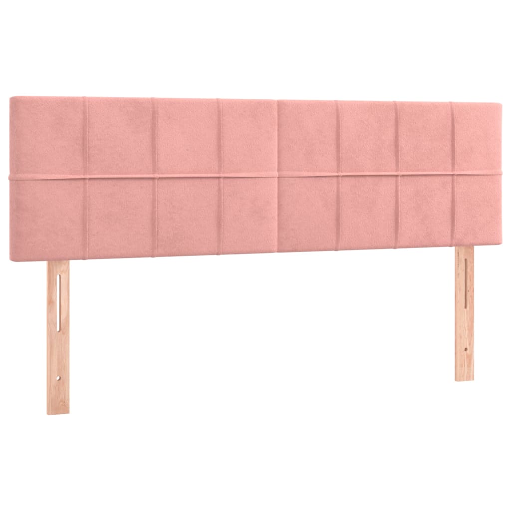 Kopfteile Rosa 144x5x78/88 cm Samt