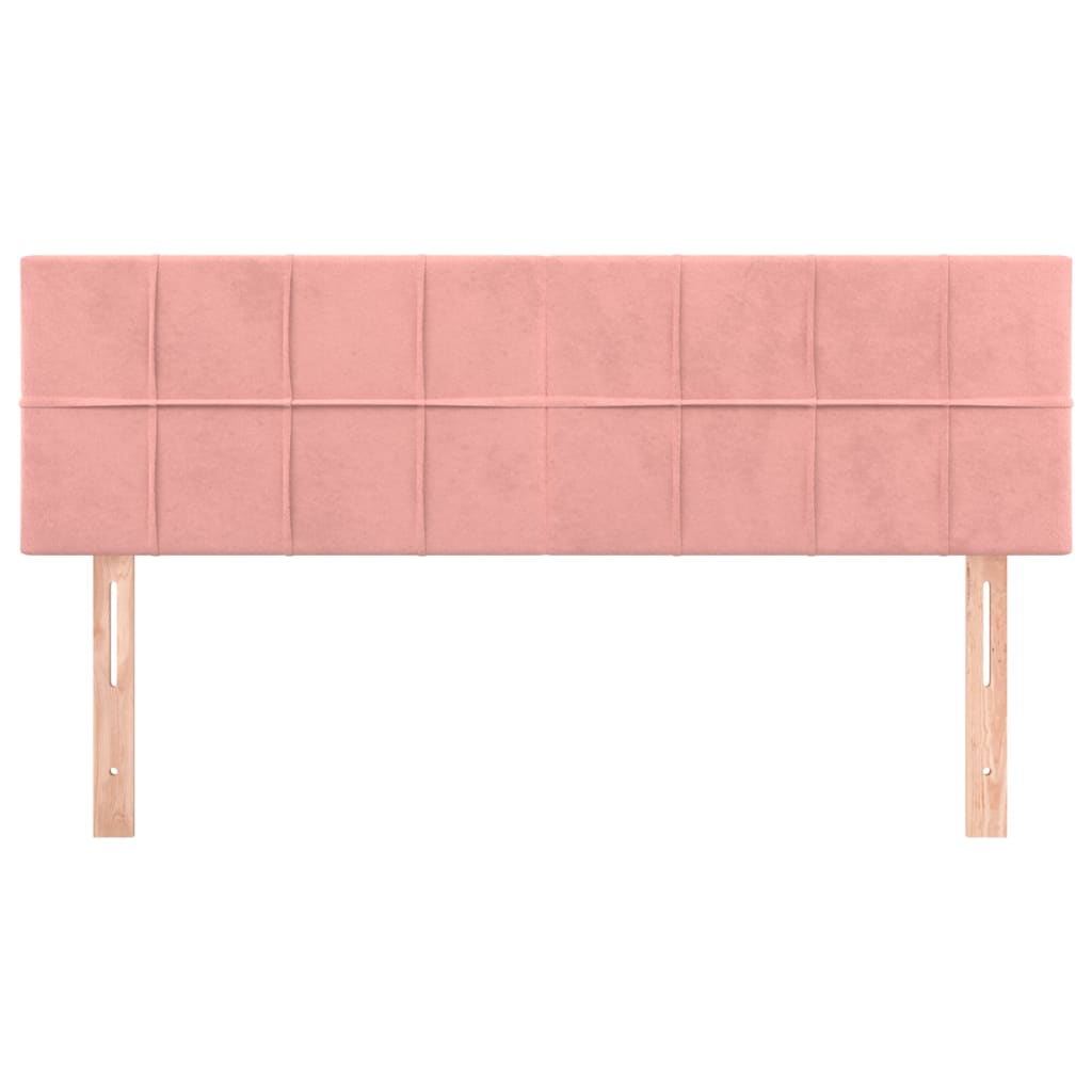 Kopfteile Rosa 144x5x78/88 cm Samt