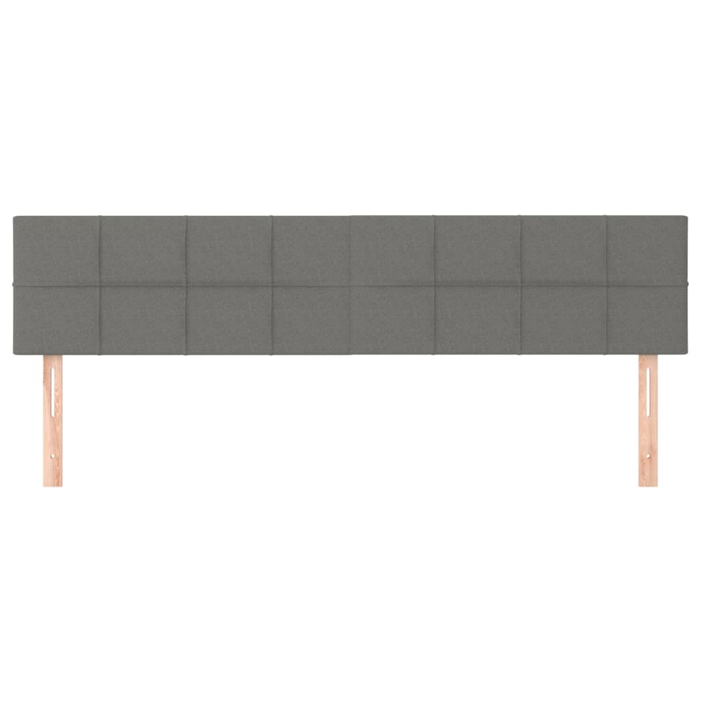 Kopfteile Dunkelgrau 160x5x78/88 cm Stoff
