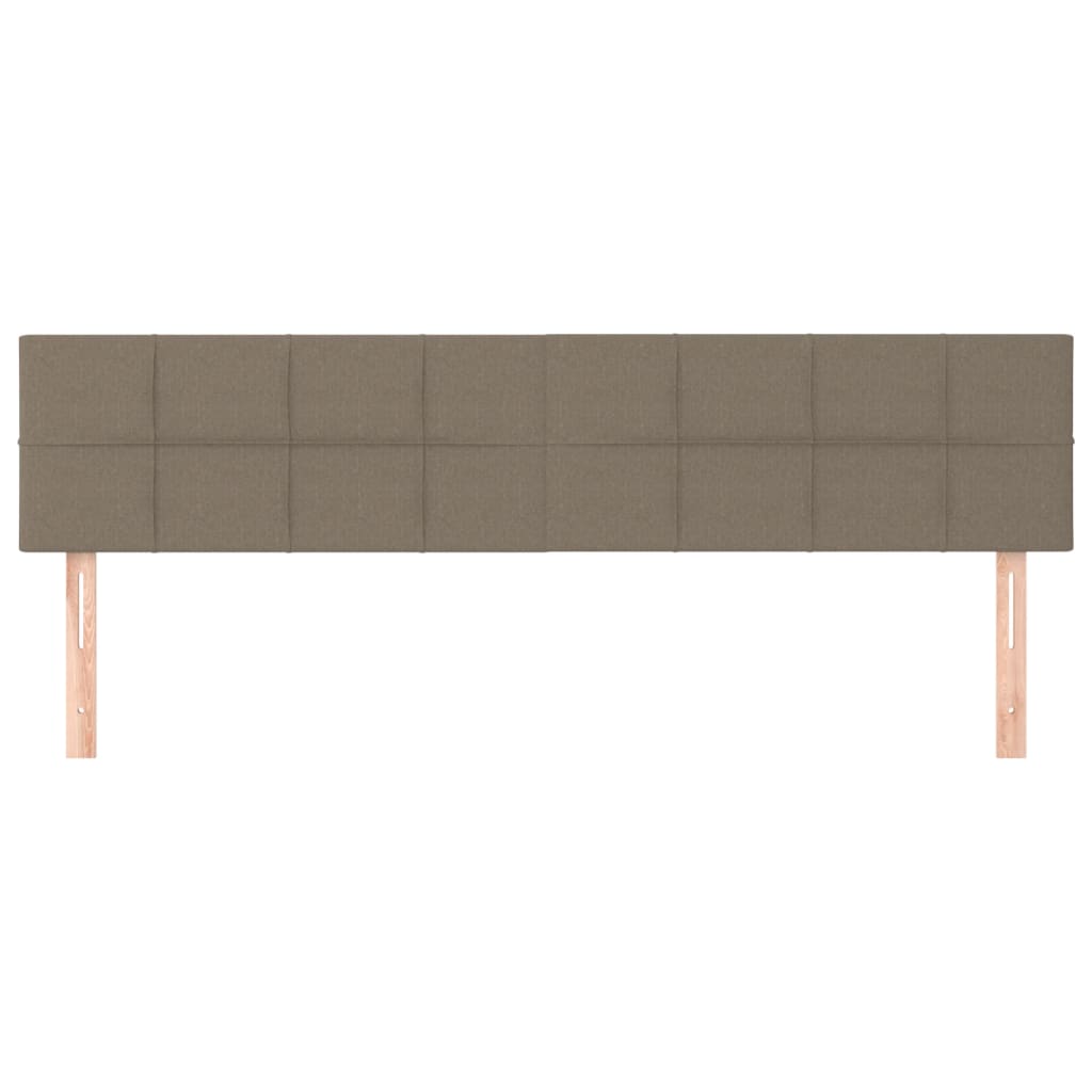Kopfteile Taupe 160x5x78/88 cm Stoff