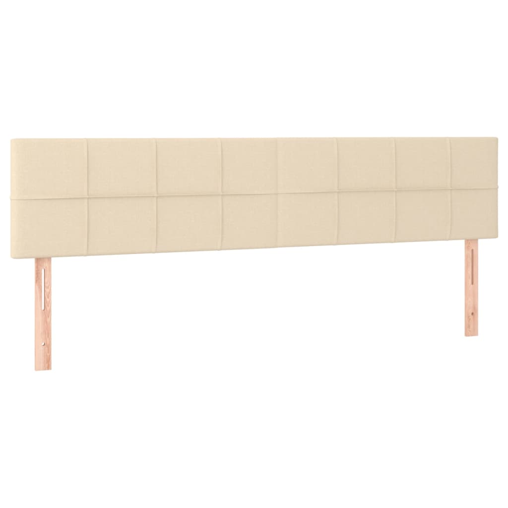 Kopfteile Creme 160x5x78/88 cm Stoff