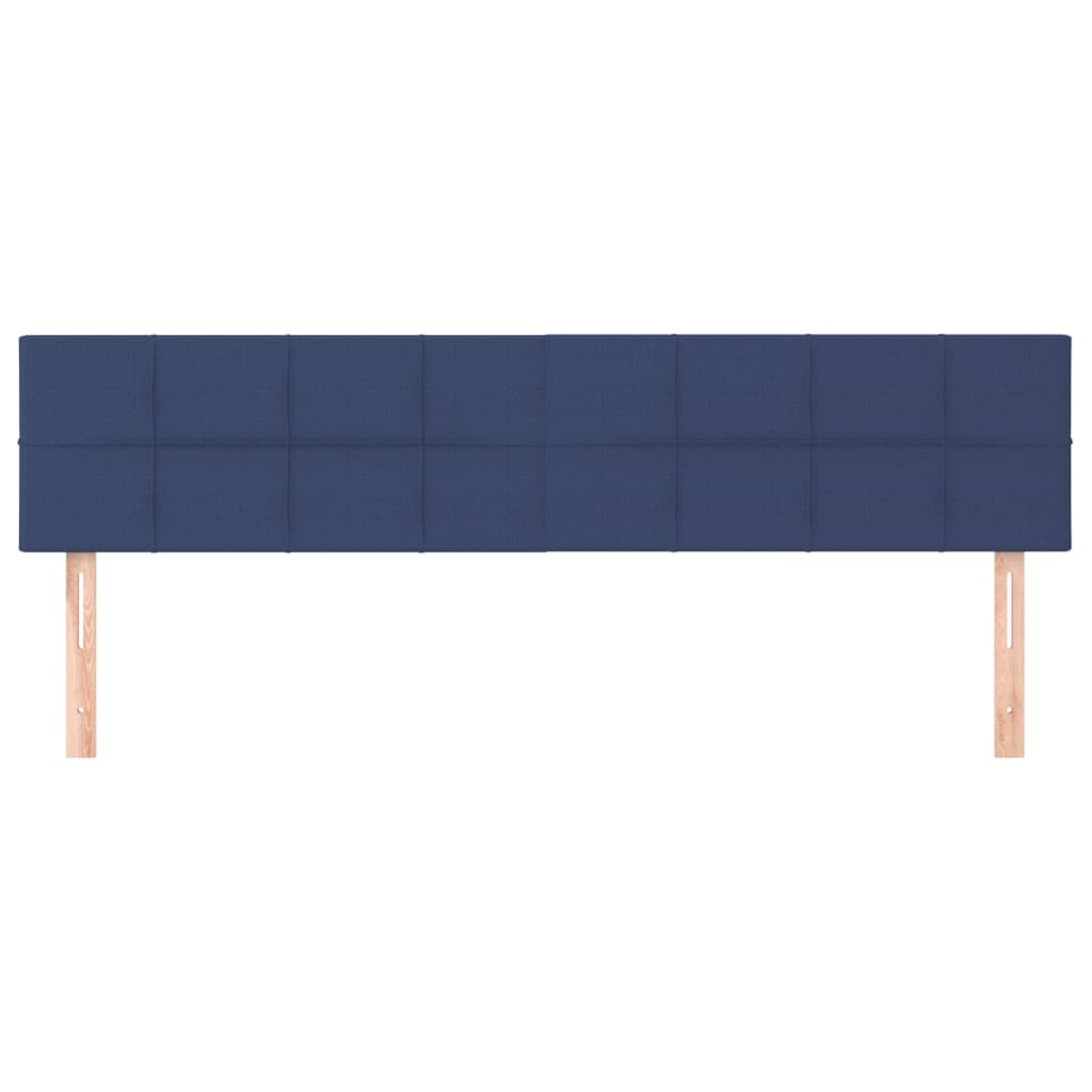Kopfteile Blau 160x5x78/88 cm Stoff