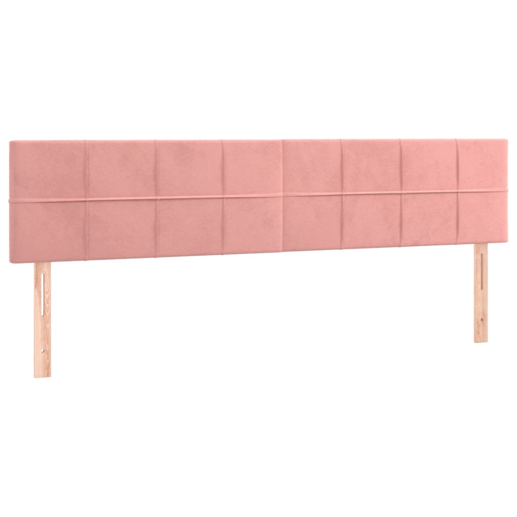 Kopfteile Rosa 160x5x78/88 cm Samt