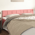 Kopfteile Rosa 160x5x78/88 cm Samt