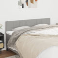 Kopfteile Hellgrau 180x5x78/88 cm Stoff