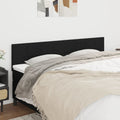 Kopfteile Schwarz 180x5x78/88 cm Stoff