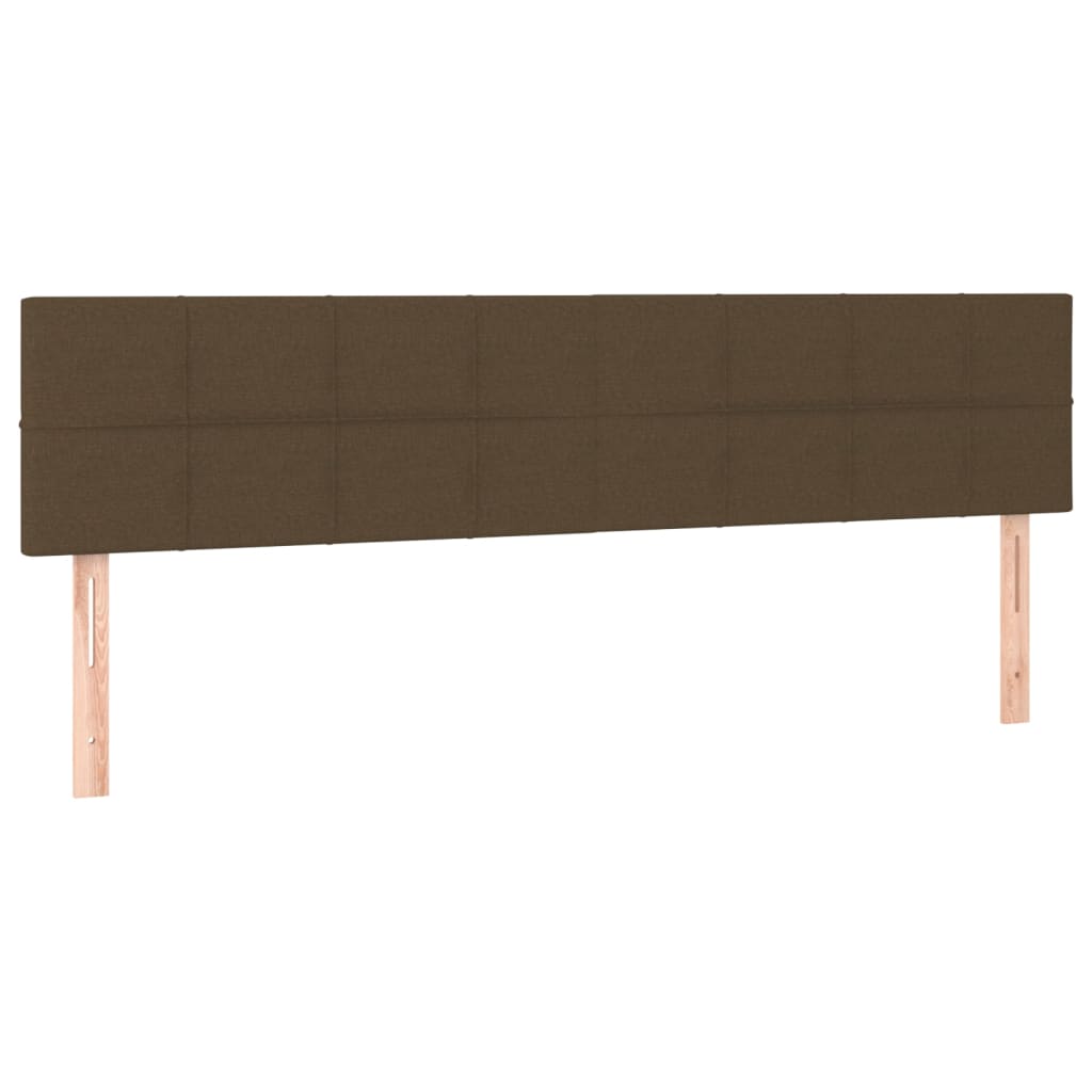 Kopfteile Dunkelbraun 180x5x78/88 cm Stoff