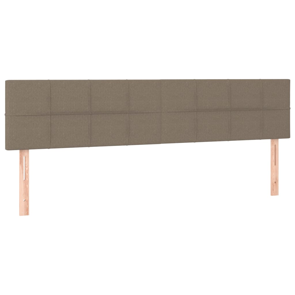 Kopfteile Taupe 180x5x78/88 cm Stoff