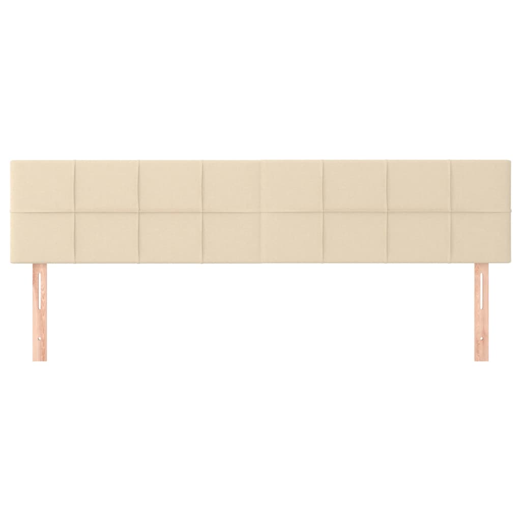 Kopfteile Creme 180x5x78/88 cm Stoff