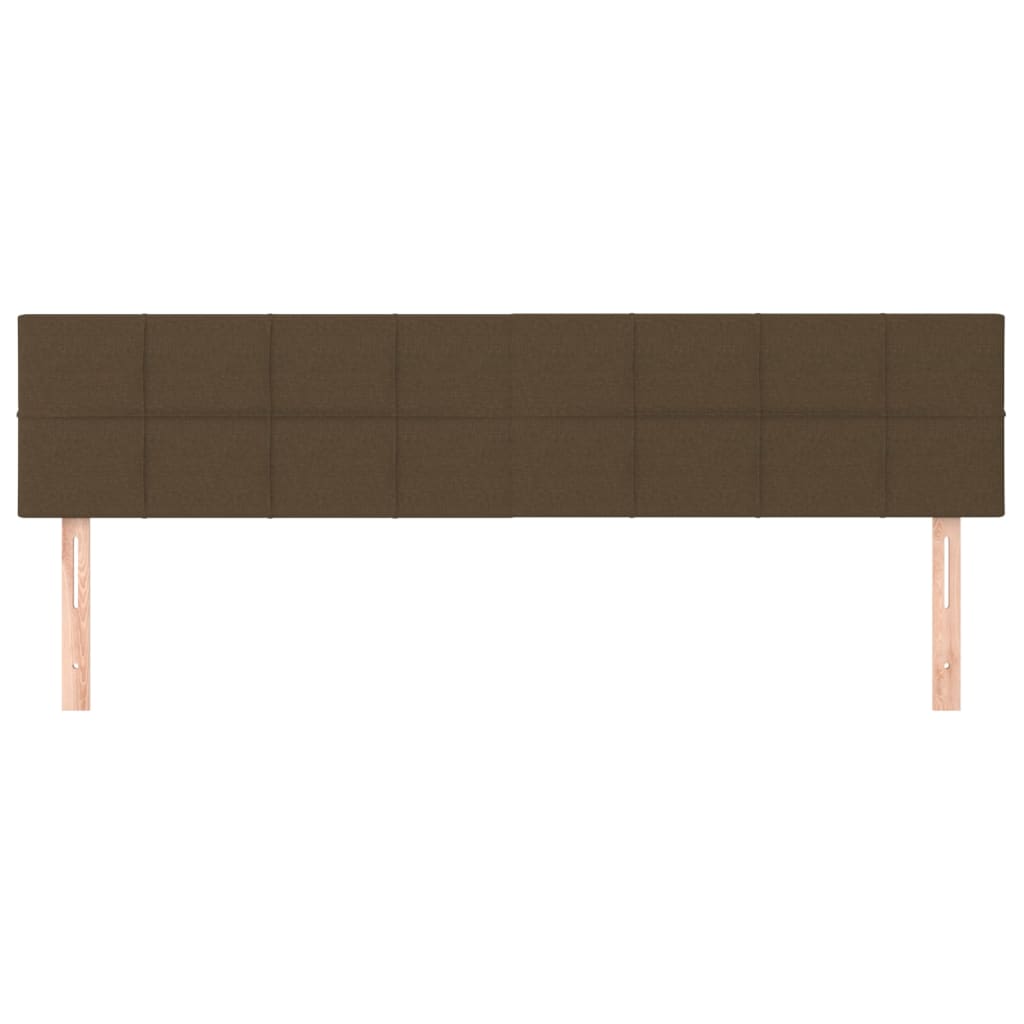 Kopfteile Dunkelbraun 200x5x78/88 cm Stoff