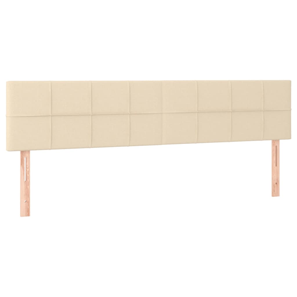 Kopfteile Creme 200x5x78/88 cm Stoff