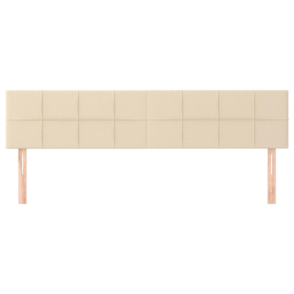 Kopfteile Creme 200x5x78/88 cm Stoff
