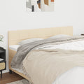 Kopfteile Creme 200x5x78/88 cm Stoff
