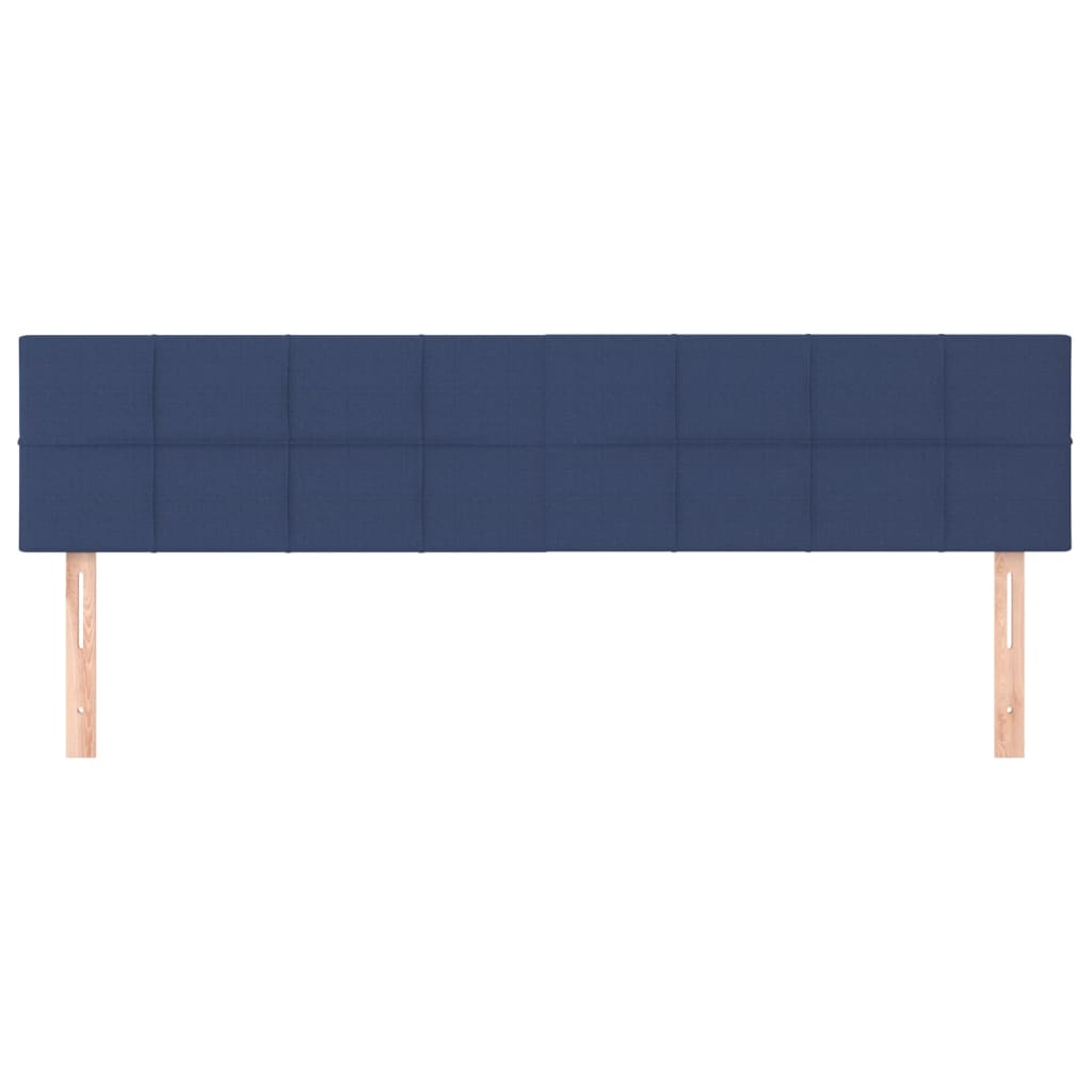 Kopfteile Blau 200x5x78/88 cm Stoff