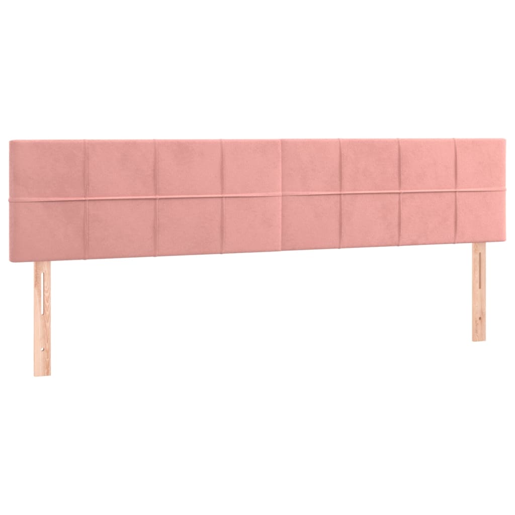 Kopfteile Rosa 200x5x78/88 cm Samt
