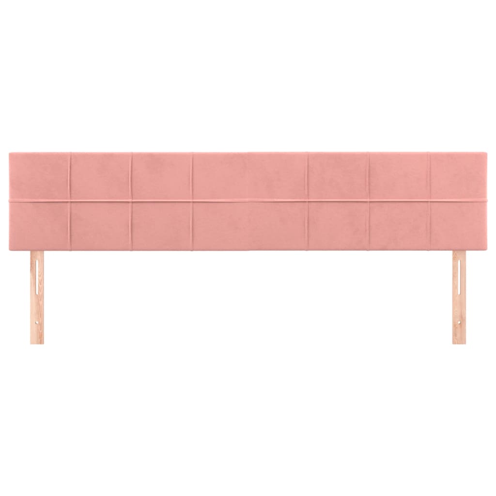 Kopfteile Rosa 200x5x78/88 cm Samt